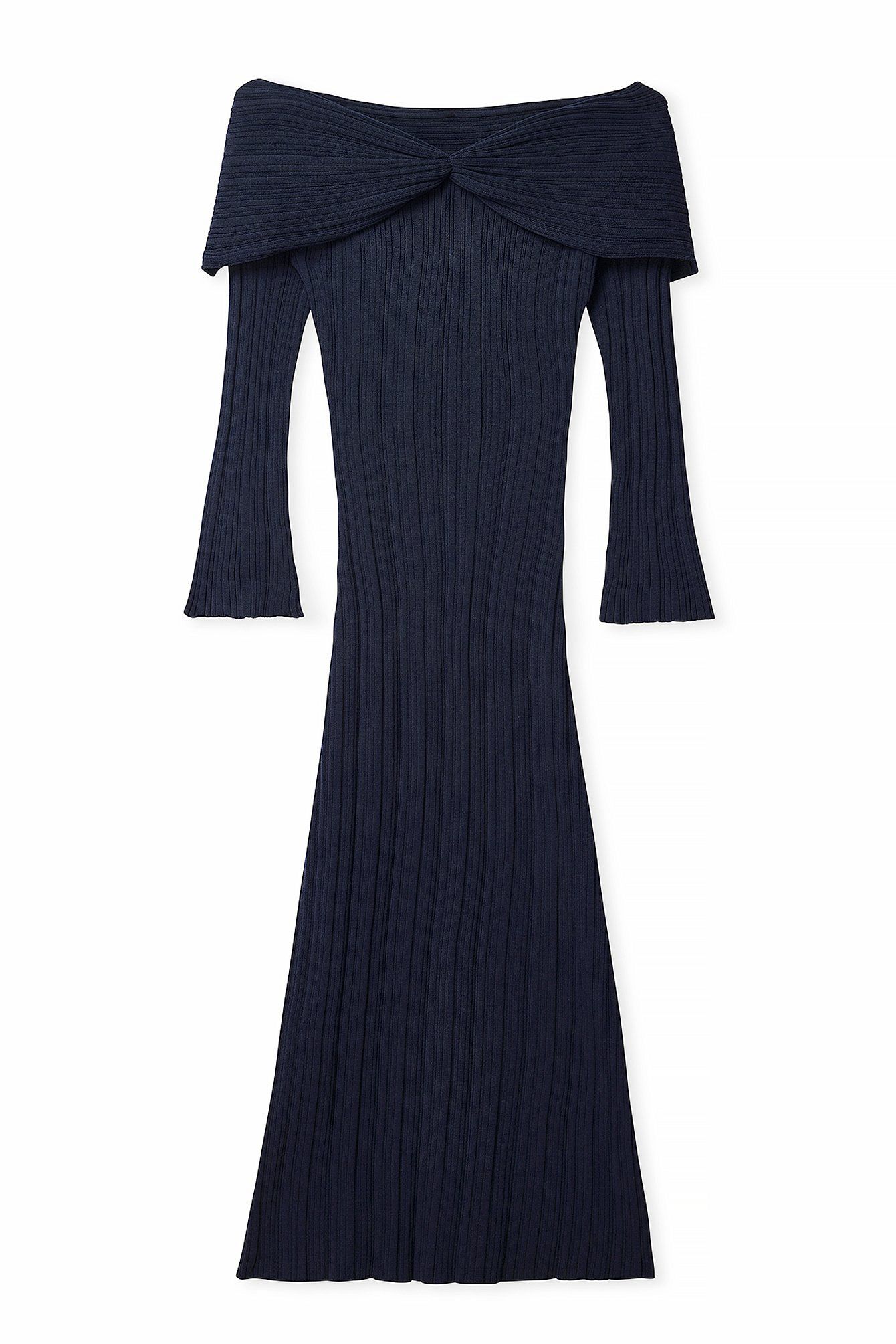 Léa | Robe en maille épaules dénudées