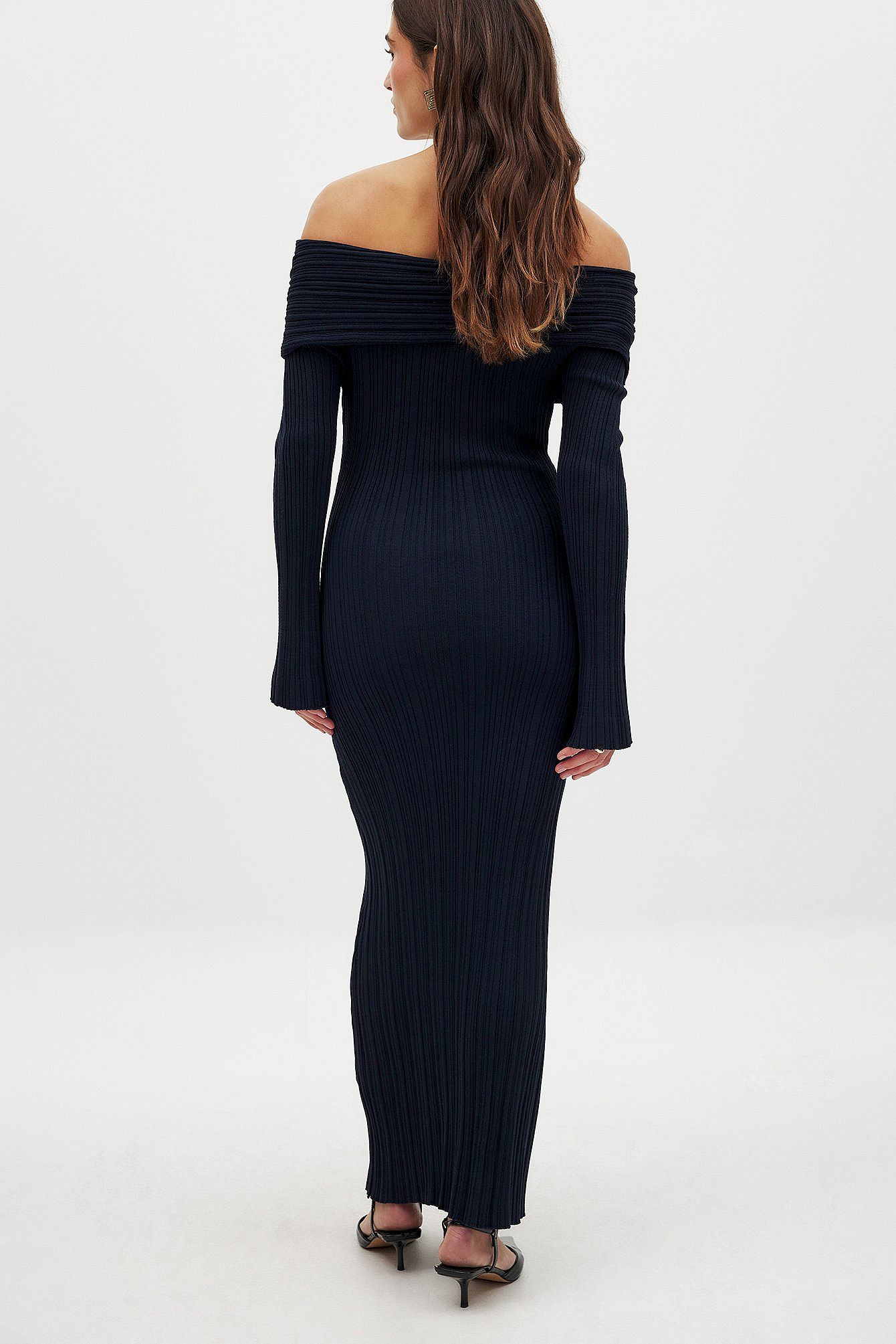 Léa | Robe en maille épaules dénudées